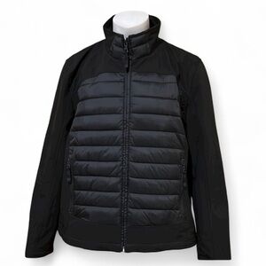 Guess Black Puffer Jacket with Quilted Design. Size XXL